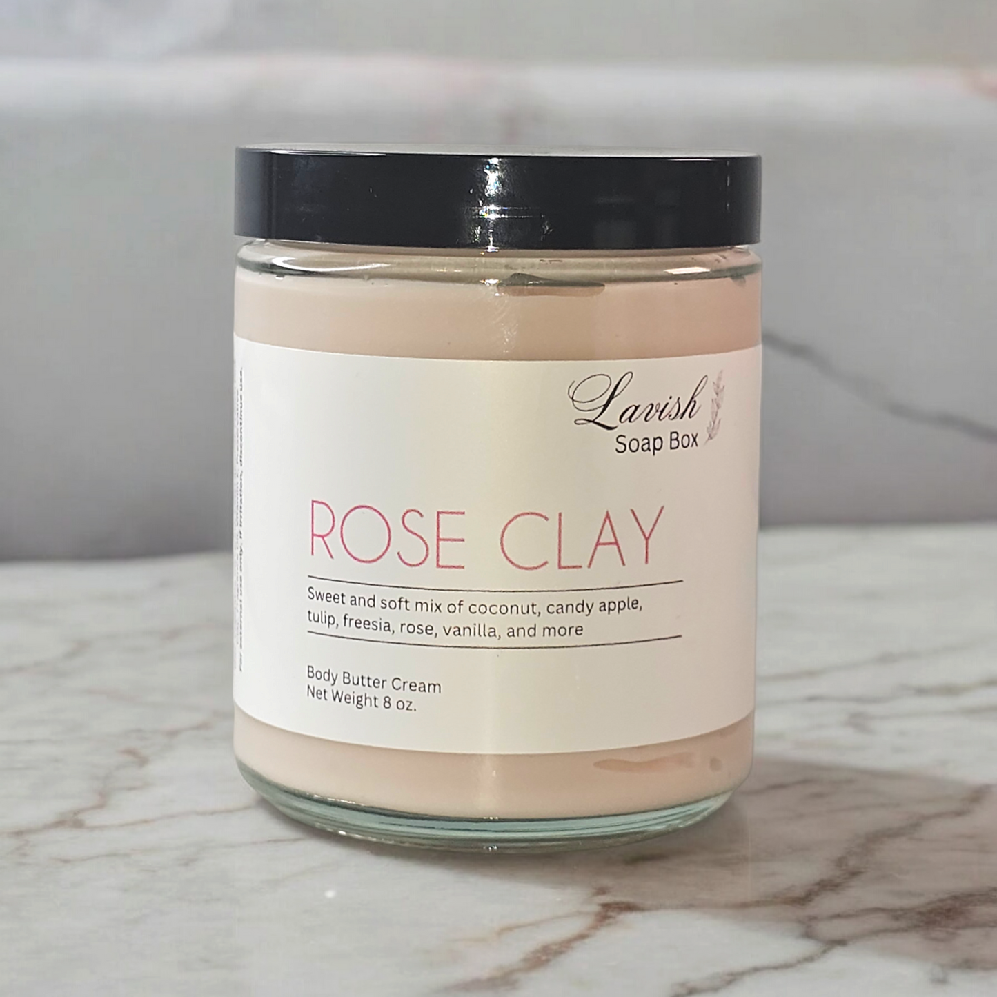 Rose Clay Body Butter Cream