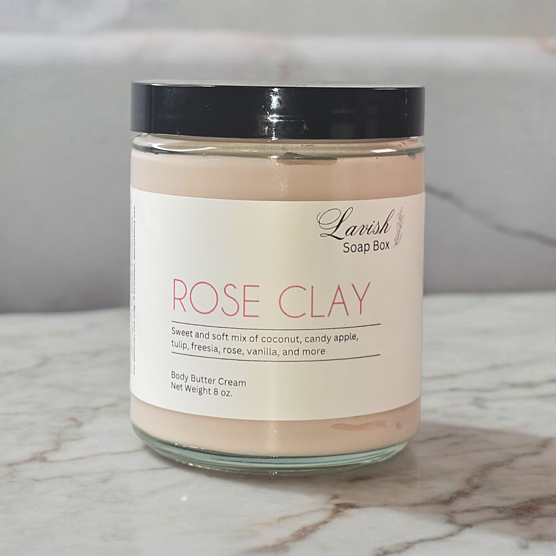 Rose Clay Body Butter Cream – Lavish Soap Box